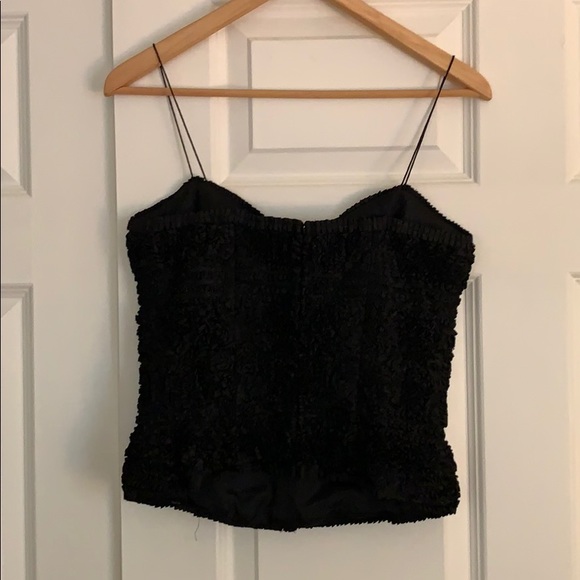 NWOT Black spaghetti strap crop top - Picture 3 of 5